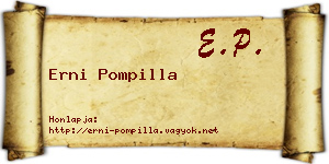 Erni Pompilla névjegykártya